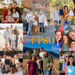 A photo of the PSO board members and their families